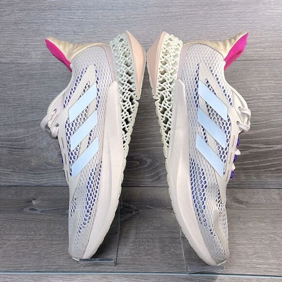 Adidas 4DFWD Pulse Halo Ivory Beige Women's Sz 9 Low Top Lace Up Running Sneaker - Picture 9 of 11